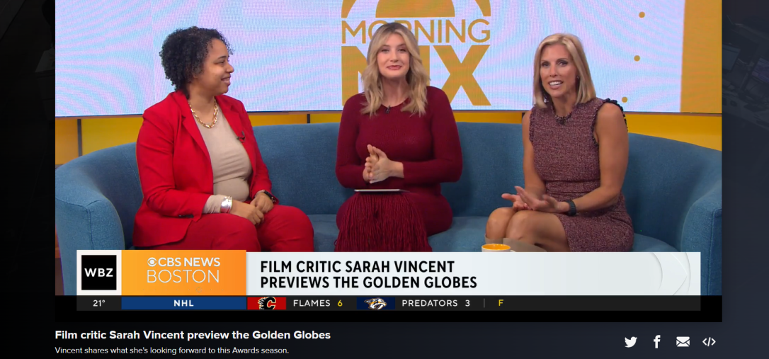 BSFC’s Sarah Vincent joins CBS Boston to preview Golden Globes